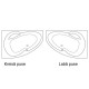Roltechnik Vanna HARMONIA 150x95 cm