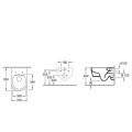 Villeroy&Boch Avento Direct Flush Подвесной WC с SC крышкой