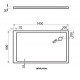 Vispool Taisnstūra dušas paliktnis QZ-145 1450x800mm Vispool Taisnstūra dušas paliktnis QZ-145 1450x800mm