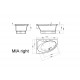 Vispool Vanna MIA 140x90 Vispool Vanna MIA 140x90