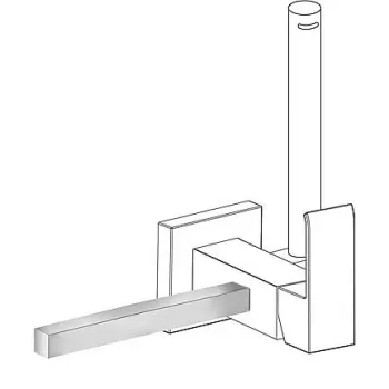 TRES Dvieļu turētājs 180mm, hroms 03412402