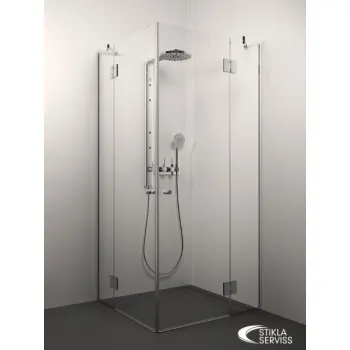Stikla Serviss Dušas stūris kvadrātveida ANGELINA 120x120cm