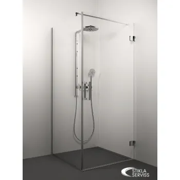 Stikla Serviss Dušas stūris kvadrātveida MONIKA 90x90cm