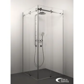 Stikla Serviss Dušas stūris kvadrātveida SABRINA 100x100cm