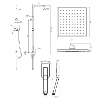 Dušas sistēma OMNIRES JIMJIM SYSJIMJIMBL