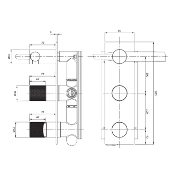Dušas sistēma Omnires CONTOUR CT8035/1CR