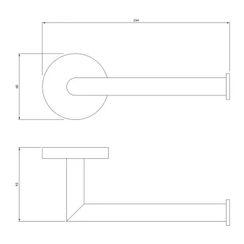 OMNIRES MODERN PROJECT TUALETES PAPĪRA TURĒTĀJS HROMS MP60510CR