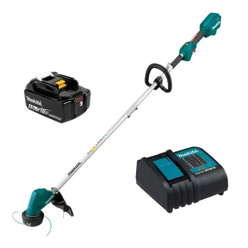 Trimmeris Makita 18 V akumulatora trimmeris, 30 cm pļaušanas platums, 1 x LXT 5,0 Ah akumulators, DUR192LST lādētājs