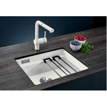 Virtuves Izlietne BLANCO ETAGON 500-U Ceramic White glossy InFino O.AF Keramika, PuraPlus™, Kristālbalta spīdīga (Keramika) 525149