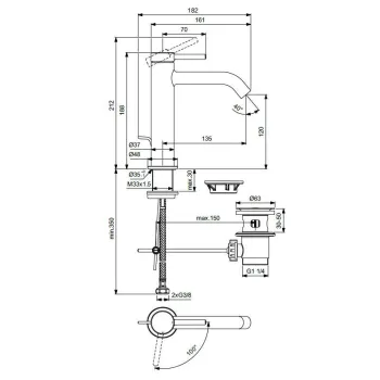 Virtuves maisītājs BLANCO Kano-F Hromēts 527959
