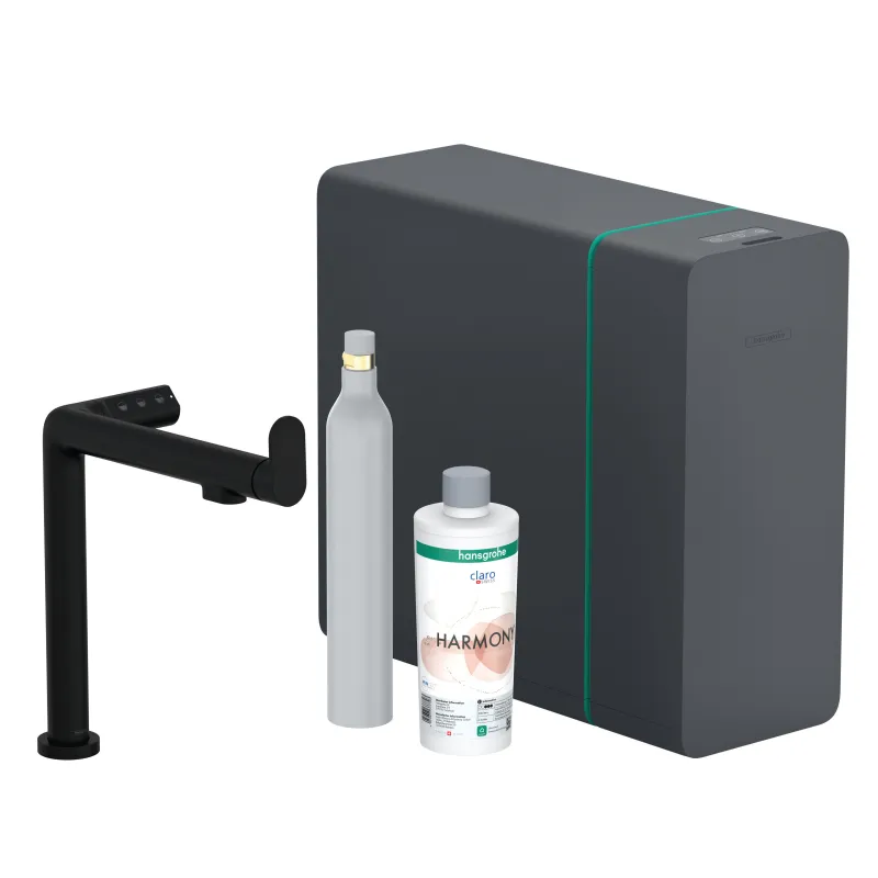 Vitruves maisītājs Hansgrohe Aqittura M91, SodaSystem, sBox, matēti melns 76810670