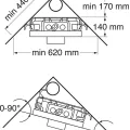 Montāžas rāmis Gustavsberg Triomont XS WC rāmis H 118cm