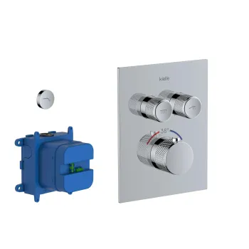 Dušas sistēma Kielle Arkas I iebūvējams ar termostatu, Hromēta 20611SPT20