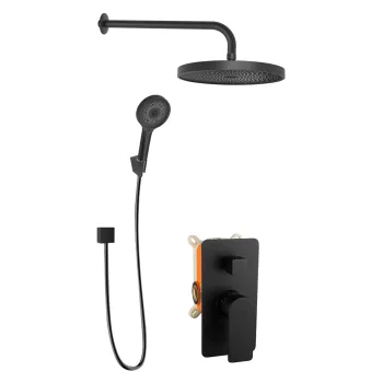 Dušas sistēma Kielle Vega iebūvējams, Melna Matēts 20618SP44