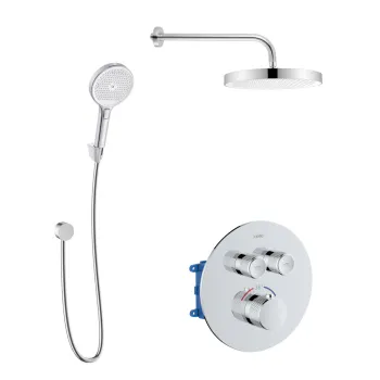 Dušas sistēma Kielle Oudee iebūvējams ar termostatu, Hromēts 20627SPT40