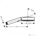 Dušas klausule Hansgrohe Pulsify Sel.S HS 3jet EcoSm Relax  24111140 Brushed Bronze