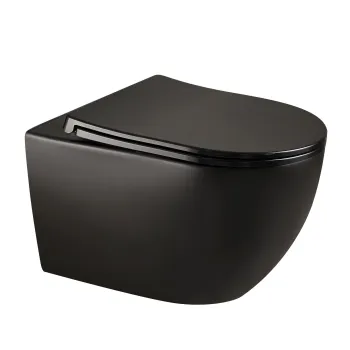 Piekaramais pods Kielle Gaia Rimless ar SoftClose Vāku Melns 30115042