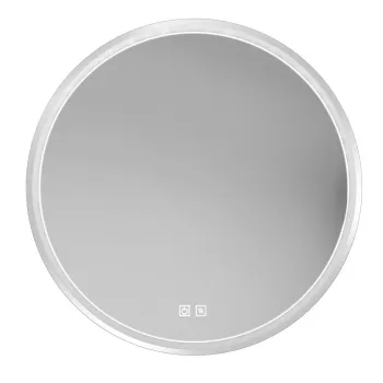 Vannas istabas spogulis Kielle Idolio ar LED apgaismojumu un apsildi, D80cm 50324003