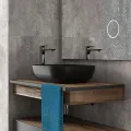 Vannas istabas spogulis Kielle Idolio ar LED apgaismojumu un apsildi 60x80cm +kosmētikas spogulis  50324011