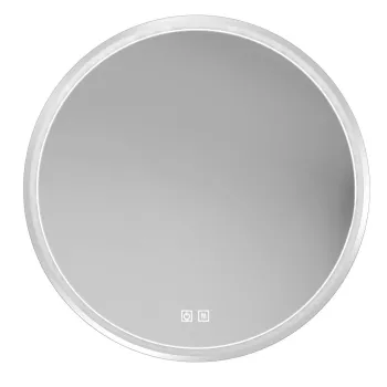 Vannas istabas spogulis Kielle Idolio ar LED apgaismojumu un apsildi, D59cm, Hromēts 50324013