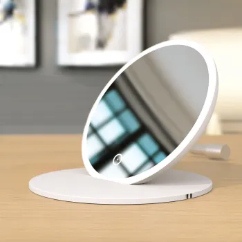 Kosmētikas spogulis Kielle Idolio ar LED apgaismojumu Balts 50324030