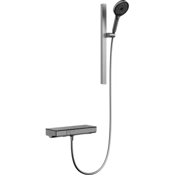 Dušas komplekts Kielle Vega ar termostatu, 3 strūklas Gun metal 20618023