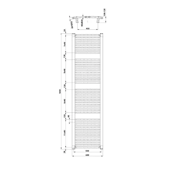 Dvieļu žāvētājs / Radiators AQUALINE ORBIT 600x1850 balts  ILO86T Dvieļu žāvētājs / Radiators AQUALINE ORBIT 600x1850 balts  ILO86T