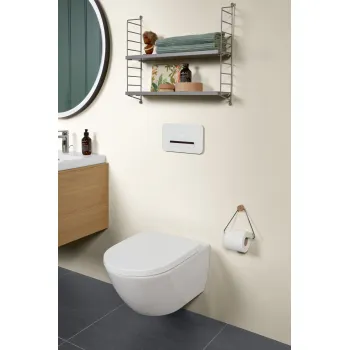 Piekaramais tualetes pods Villeroy & Boch Subway 3.0 Rimless, 370x560 mm, bez vāka, TwistFlush, SupraFix, balts CP