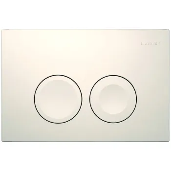 Poga iebūvējamam rāmim Geberit Delta 21 spiedpoga, balta Poga iebūvējamam rāmim Geberit Delta 21 spiedpoga, balta