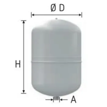 Izplešanās trauks Reflex Reflex N 12 GY 4/1.5b R3/4 apkurei Izplešanās trauks Reflex Reflex N 12 GY 4/1.5b R3/4 apkurei