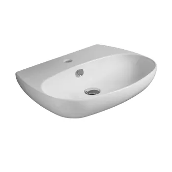 Vannas istabas izlietne Simas Vignoni izlietne 60x46cm, pie sienas/uz virsmas, balta