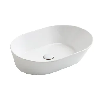 Vannas istabas izlietne Simas Wave 60x42xh16.5cm, ovāla, uz virsmas, balta