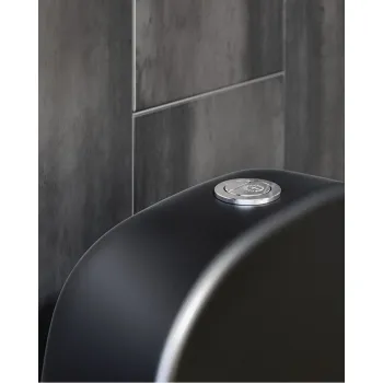 Tualetes Pods Gustavsberg Estetic 8300, Hygienic Flush mala, vāks ar Soft Close/Quick Release, Ceramicplus, melns
