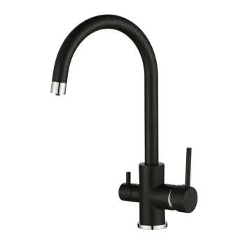 Virtuves maisītājs AQUASANITA SABIADUO, filtrētam ūdenim, 2963-601 black metallic Virtuves maisītājs AQUASANITA SABIADUO, filtrētam ūdenim, 2963-601 black metallic