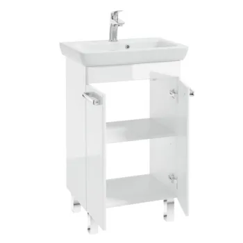 Vannas istabas skapītis CAPRI Deftrans ar izlietni Porto 55cm balts 001-Z-05508+3031