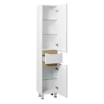 Augstais skapis (Penālis) Deftrans Liga 35 balts/ozols