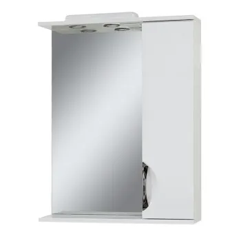 Spogulis ar plauktu un skapīti Sanservis Laura-65 labā