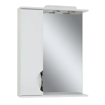 Spogulis ar plauktu un skapīti Sanservis Laura-65 kreisā