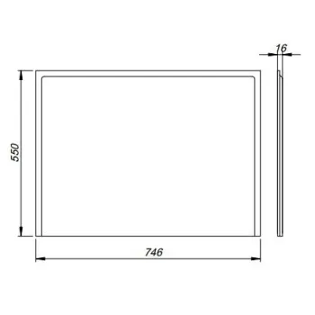 Universāls gala panelis Kolo 80 cm, balts