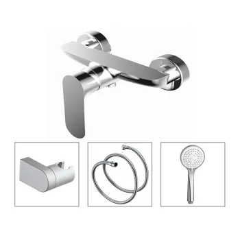 Ūdens Maisītājs dušai Vento Napoli NA39033C, hroms, ar aksesuariem