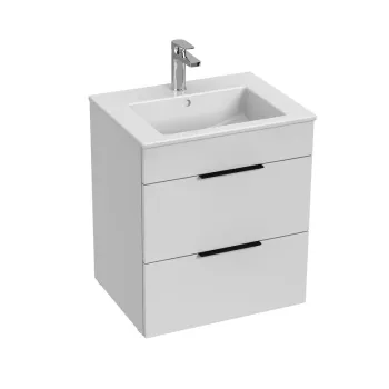 Vannas istabas skapītis ar izlietni Jika Cube, 550x430 mm, h=607 mm, 2A, balts