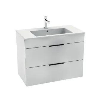 Vannas istabas skapītis ar izlietni Jika  Cube, 800x430 mm, h=607 mm, 2A, balts