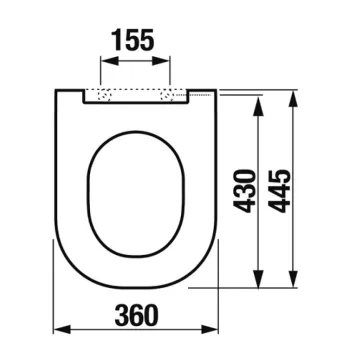 JIKA MIO WC Soft Close poda vāks, H8917110000631