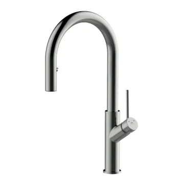 Virtuves ūdens maisītājs Rubineta Bona-33 PO (DG) ar izvelkamo uzgali BO330DG8 hromēts