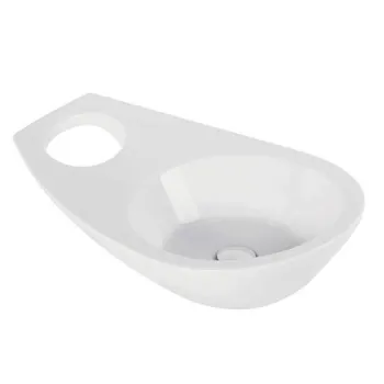 Vannas istabas izlietne Sanindusa Join, uz virsmas Balta 109710004