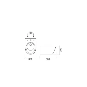 Piekaramais bide Sanindusa Sanlife 56 Balts 136455004
