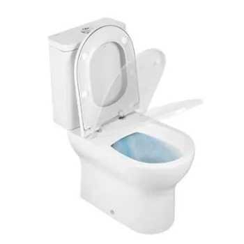 Tualetes pods Sanindusa Winner Rimfree ar SoftClose EasyClipp vāku, Balts 142927004