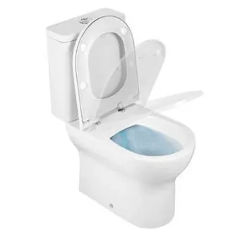 Tualetes pods Sanindusa Winner Rimfree ar SoftClose EasyClipp vāku, Balts 142928004