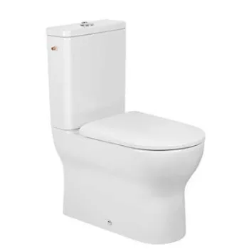 Tualetes pods Sanindusa Winner Rimfree ar SoftClose EasyClipp vāku, Balts 142929004