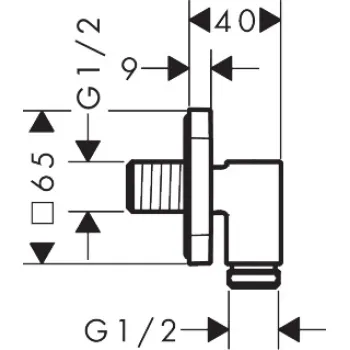 Dušas izvads Hansgrohe FixFit Fine Q, pulēts melns hroms 28884340